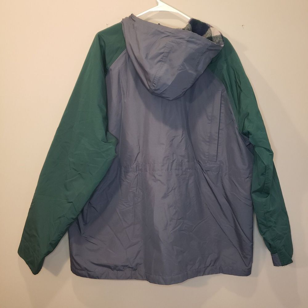 LL Bean Mens Baxter State Hooded Parka Coat Down Jacket XXL 2XL Colorblock RARE - Picture 3 of 9